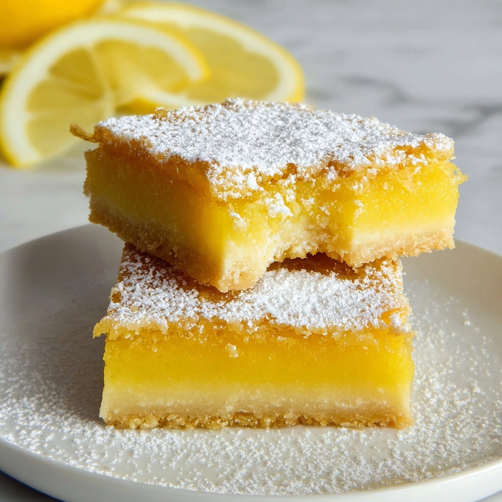 Easy Lemon Bars with Shortbread Crust Recipe - Recipe Image