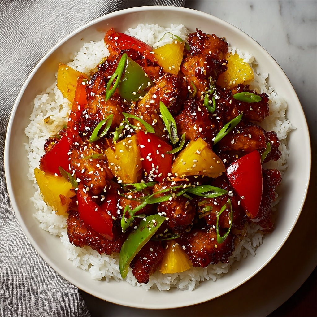 Oven-Baked Sweet and Sour Chicken Recipe - Recipe Image