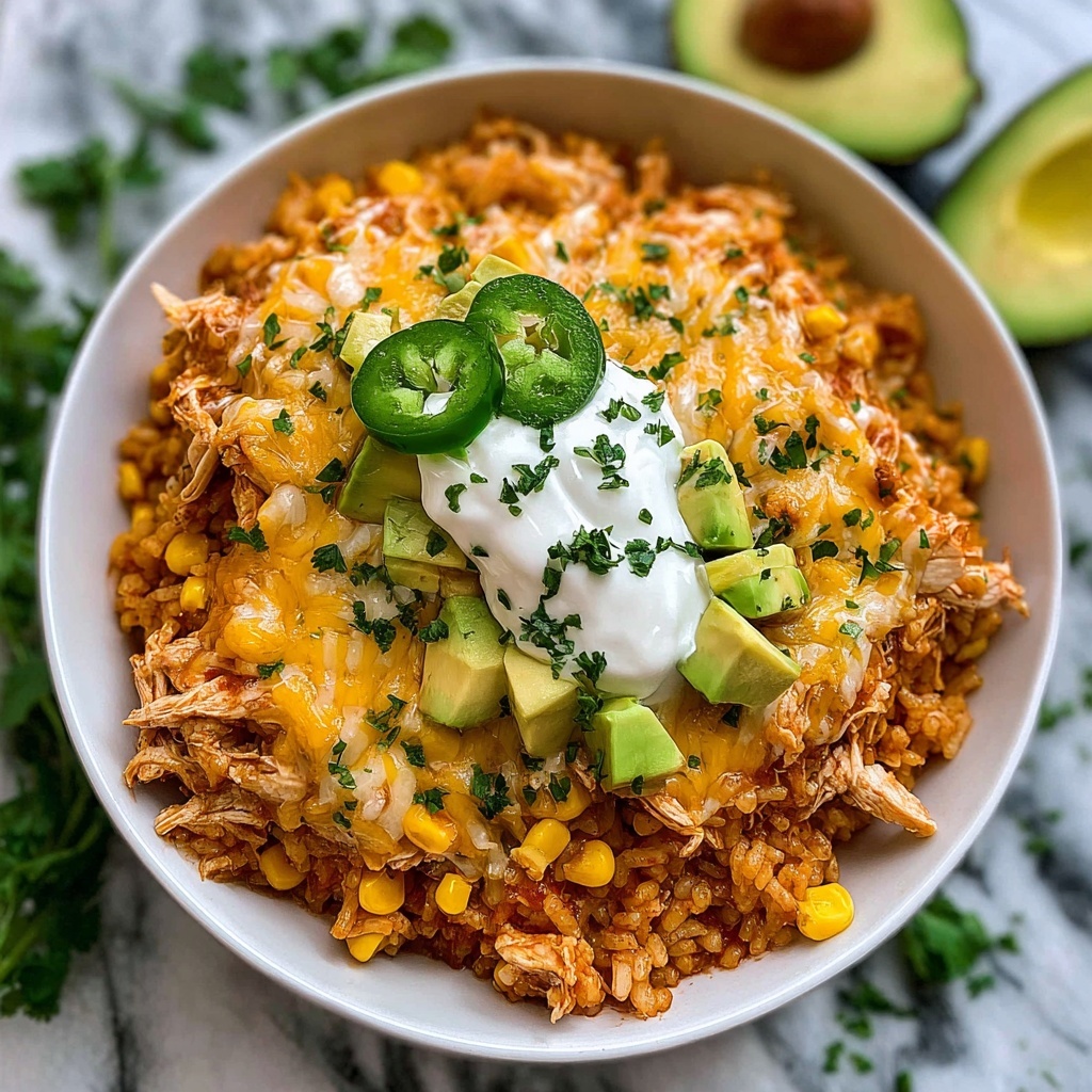 Chicken Enchilada Rice Casserole Recipe - Recipe Image