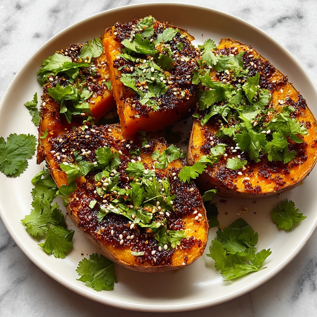 Sweet & Spicy Smashed Sweet Potatoes Recipe - Recipe Image