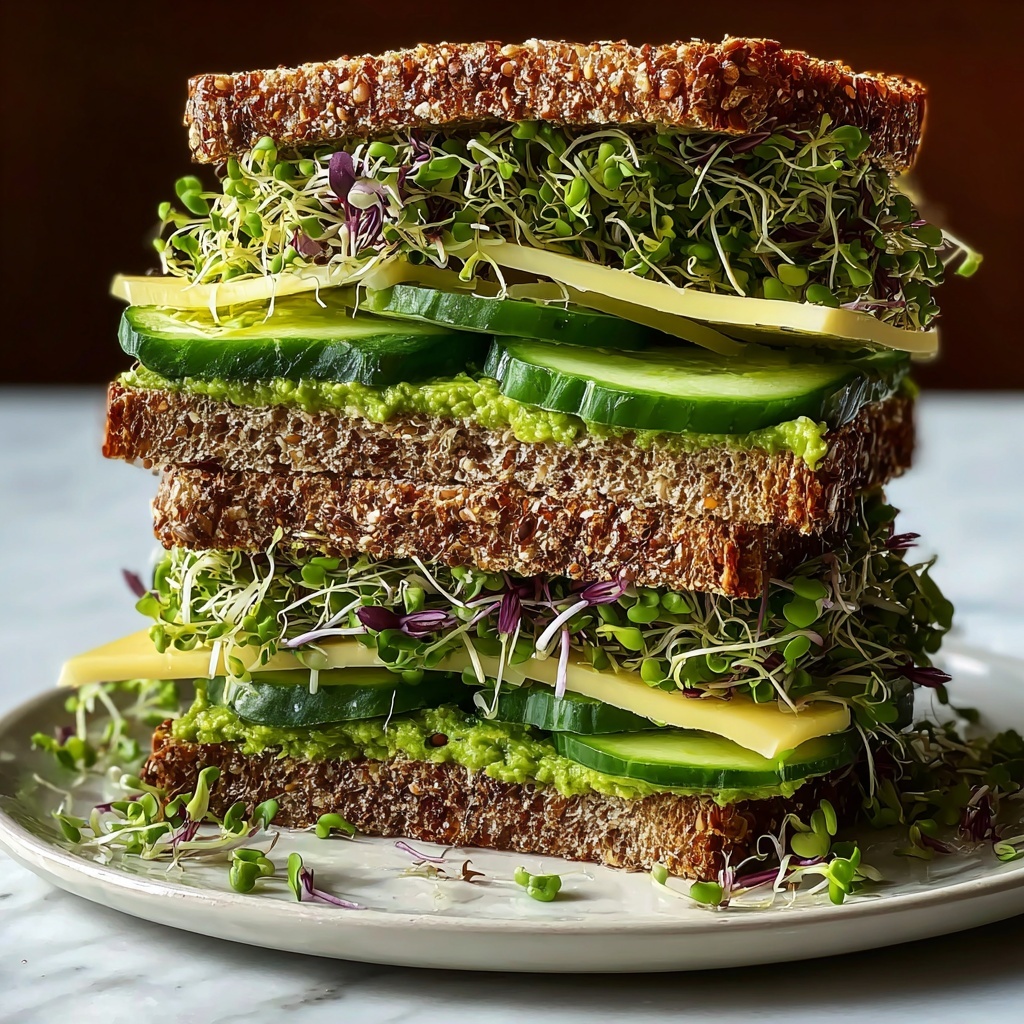 Green Goddess Sandwich with Avocado, Spinach, and Feta Recipe - Recipe Image