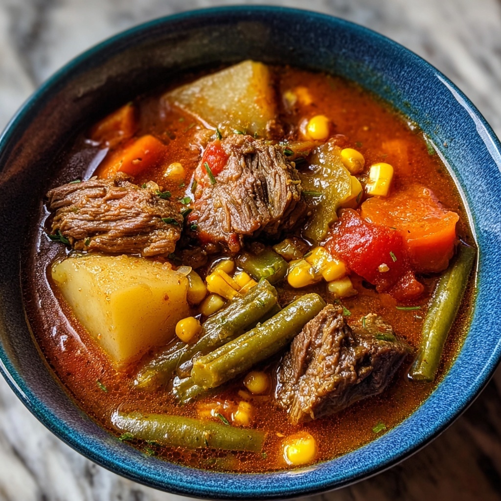 Crock Pot Vegetable Beef Soup Recipe - Recipe Image