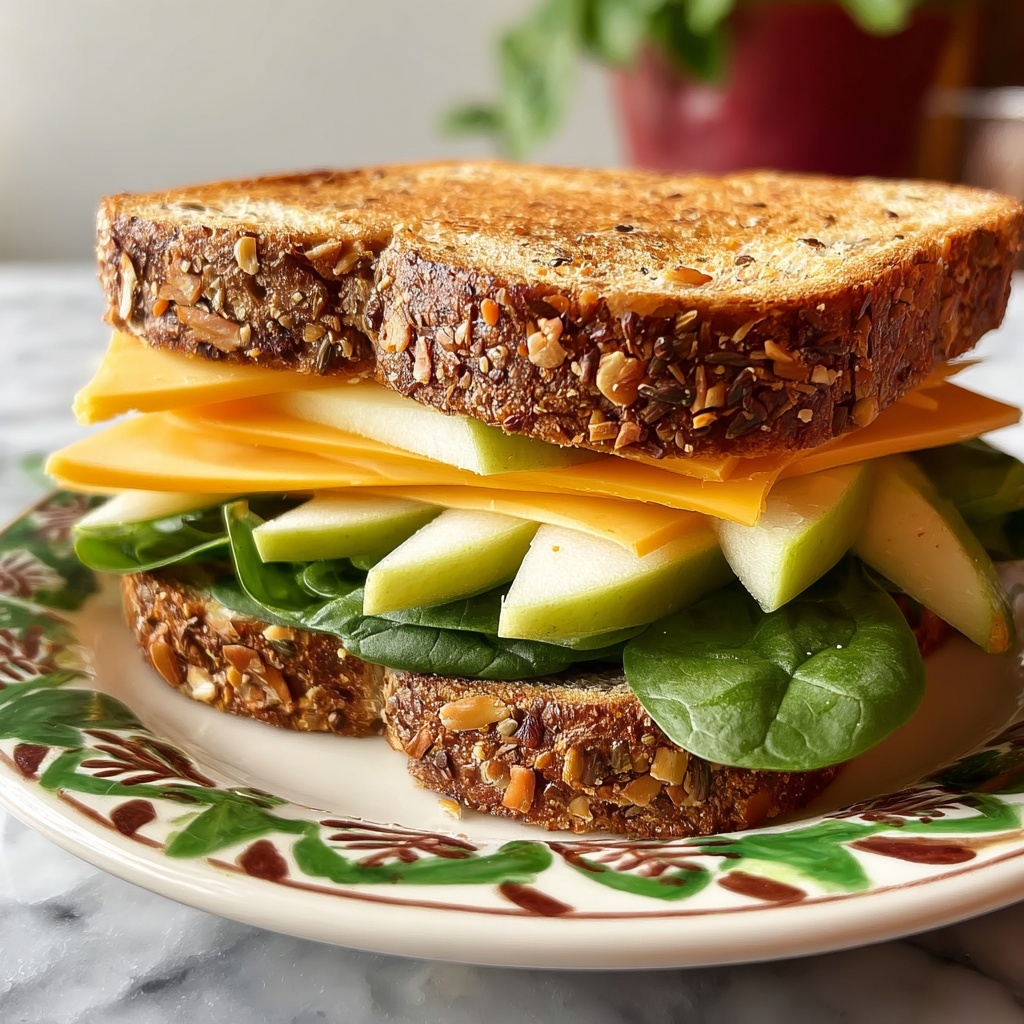Hot Honey Apple Cheddar Sandwich Recipe - Recipe Image