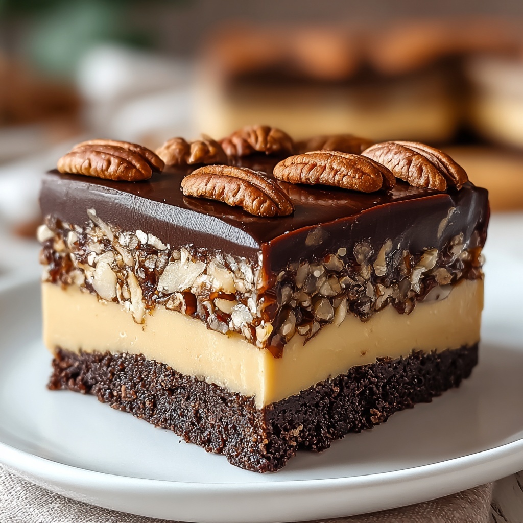 Chocolate Pecan Cream Cheesecake Recipe - Recipe Image
