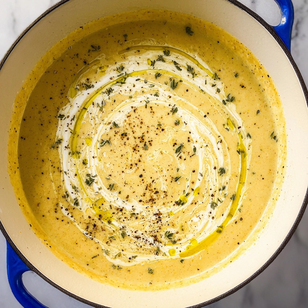 Creamy Potato Leek Soup with Herb Garnish Recipe - Recipe Image