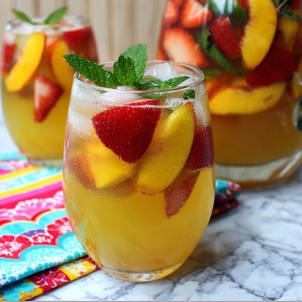 Texas Peach Sangria Recipe - Recipe Image