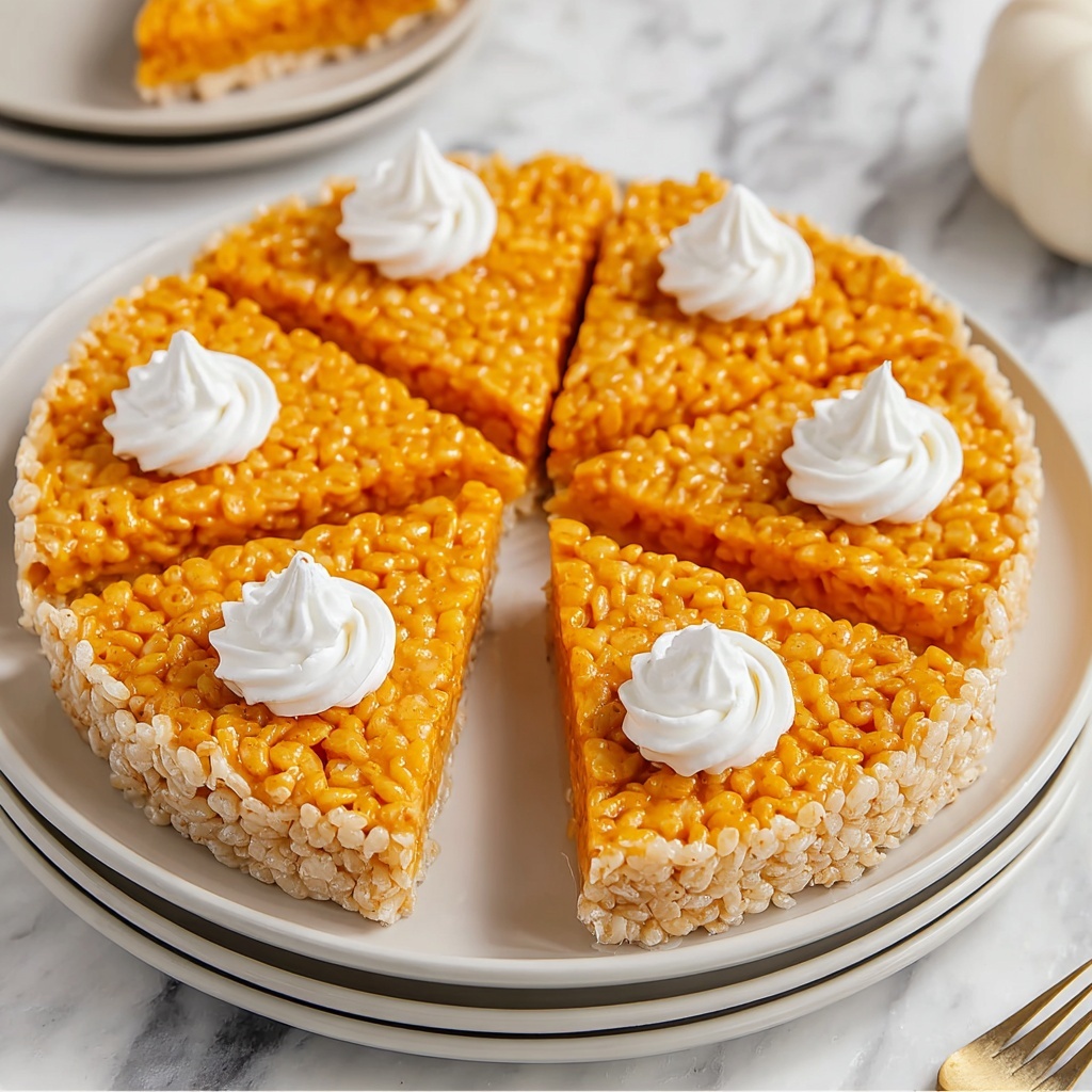 Pumpkin Pie Rice Krispie Treats Recipe - Recipe Image