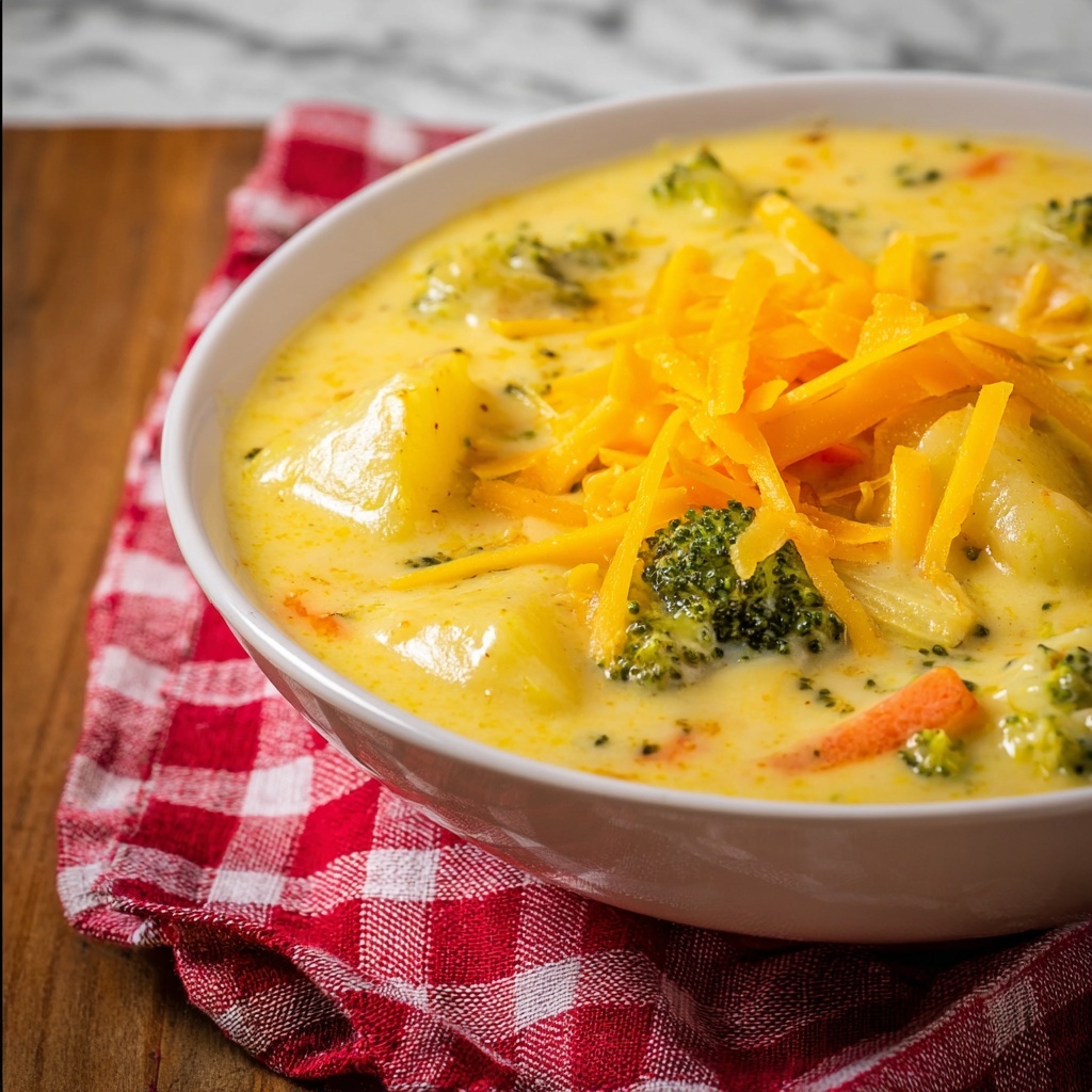 Creamy Broccoli and Potato Soup Recipe - Recipe Image