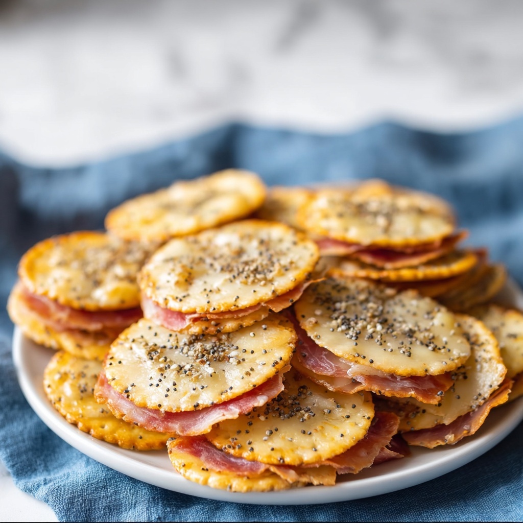 Baked Ritz Cracker Sandwiches with Ham and Swiss Cheese Recipe - Recipe Image
