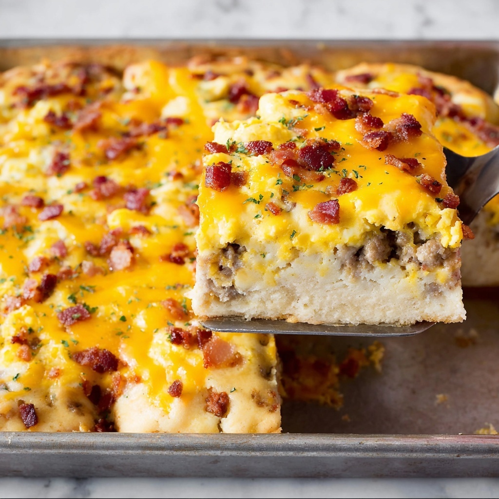 Breakfast Pizza with Sausage, Egg, and Bacon Recipe - Recipe Image