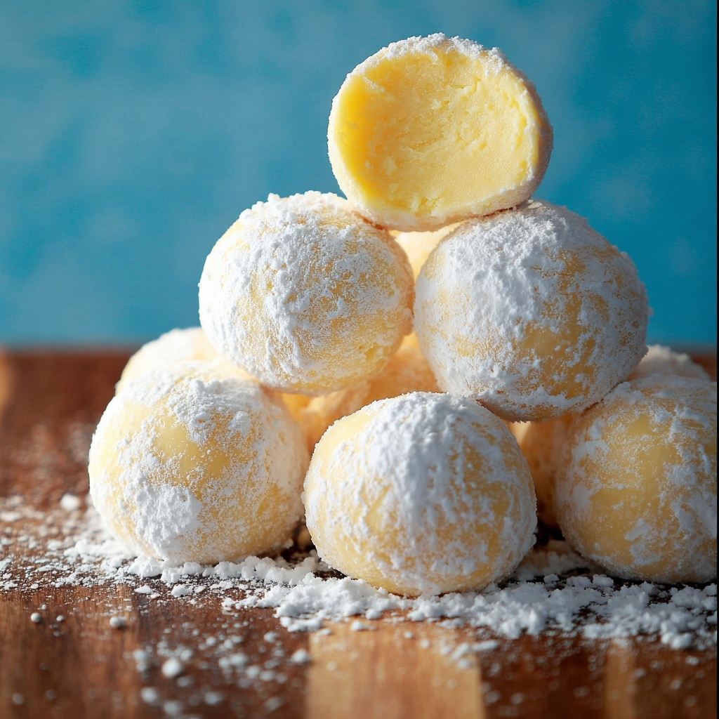 White Chocolate Lemon Truffles Recipe - Recipe Image