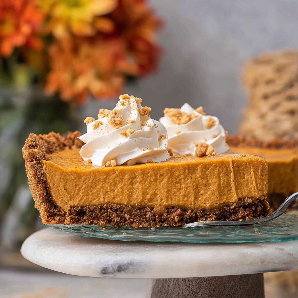 No Bake Pumpkin Pie Recipe - Recipe Image