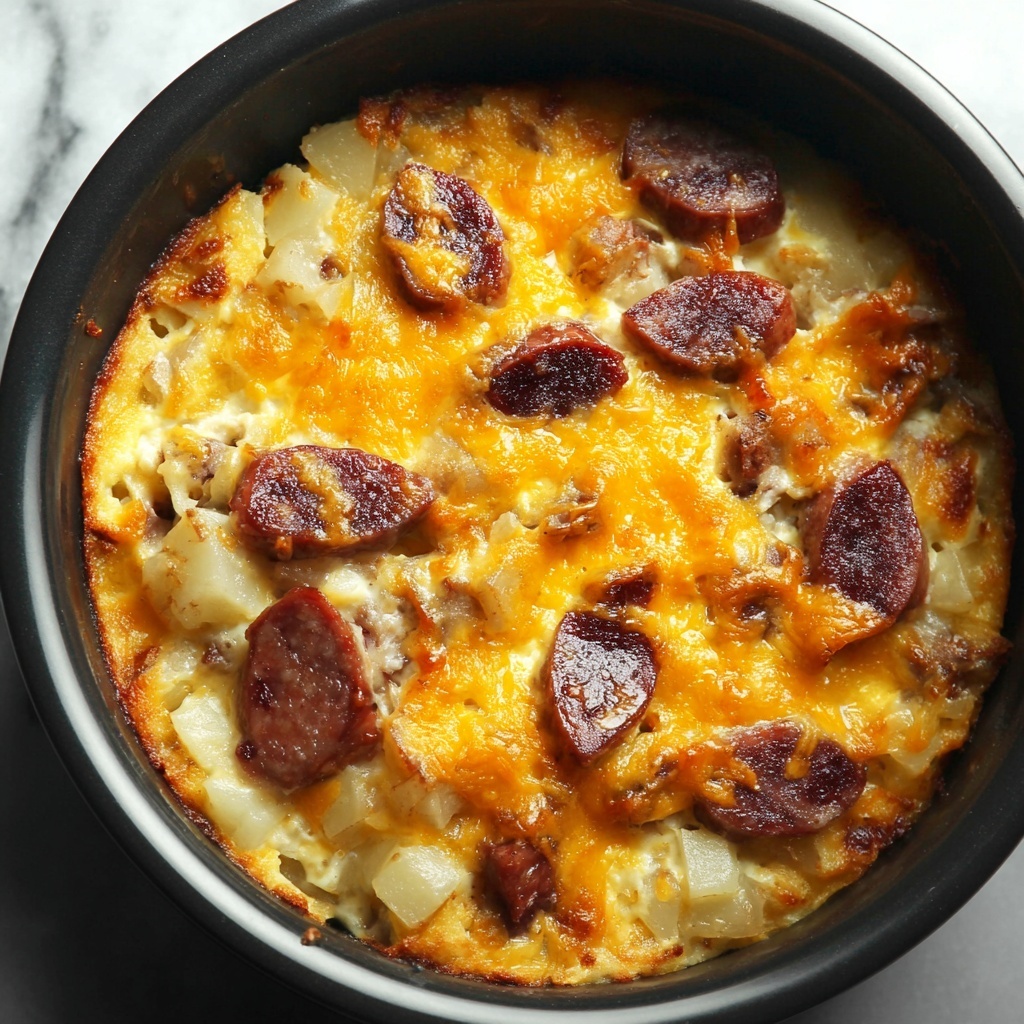 Crockpot Sausage Breakfast Casserole Recipe - Recipe Image