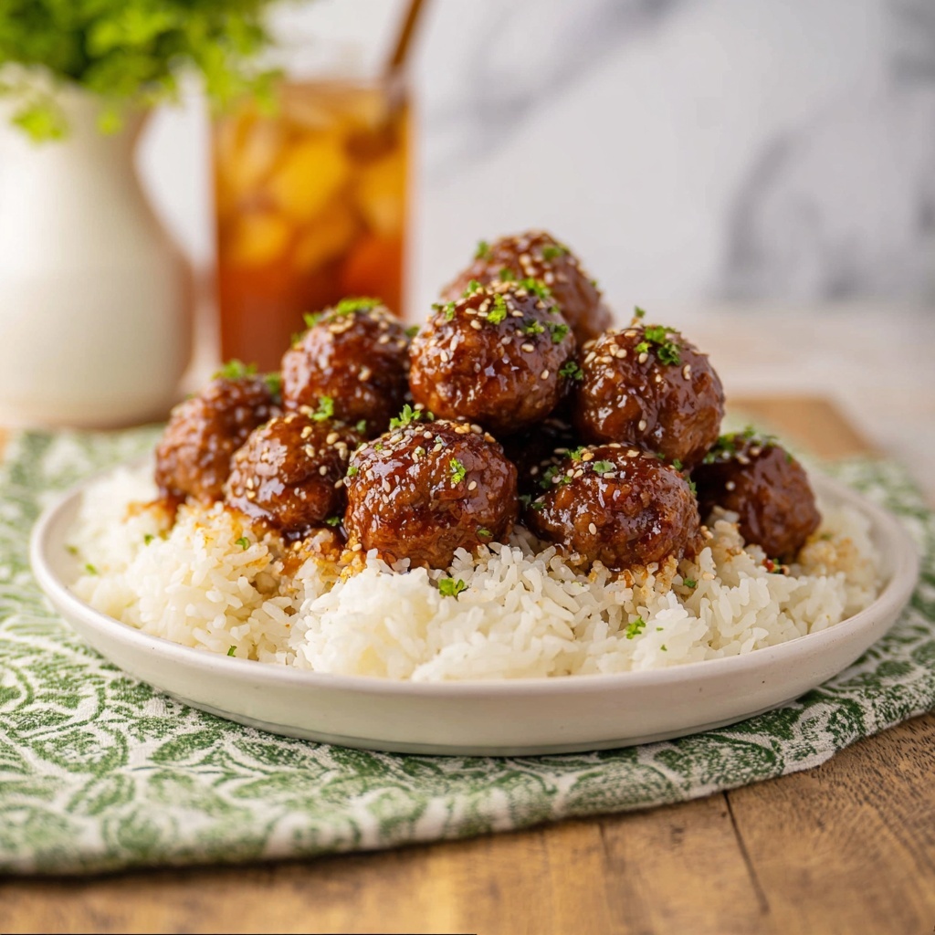 Honey Garlic Meatballs Recipe - Recipe Image