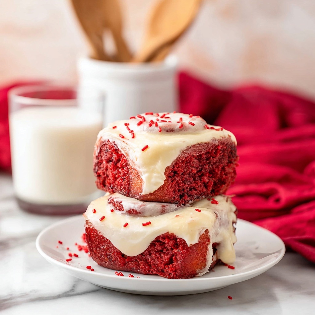 Red Velvet Cinnamon Rolls Recipe - Recipe Image