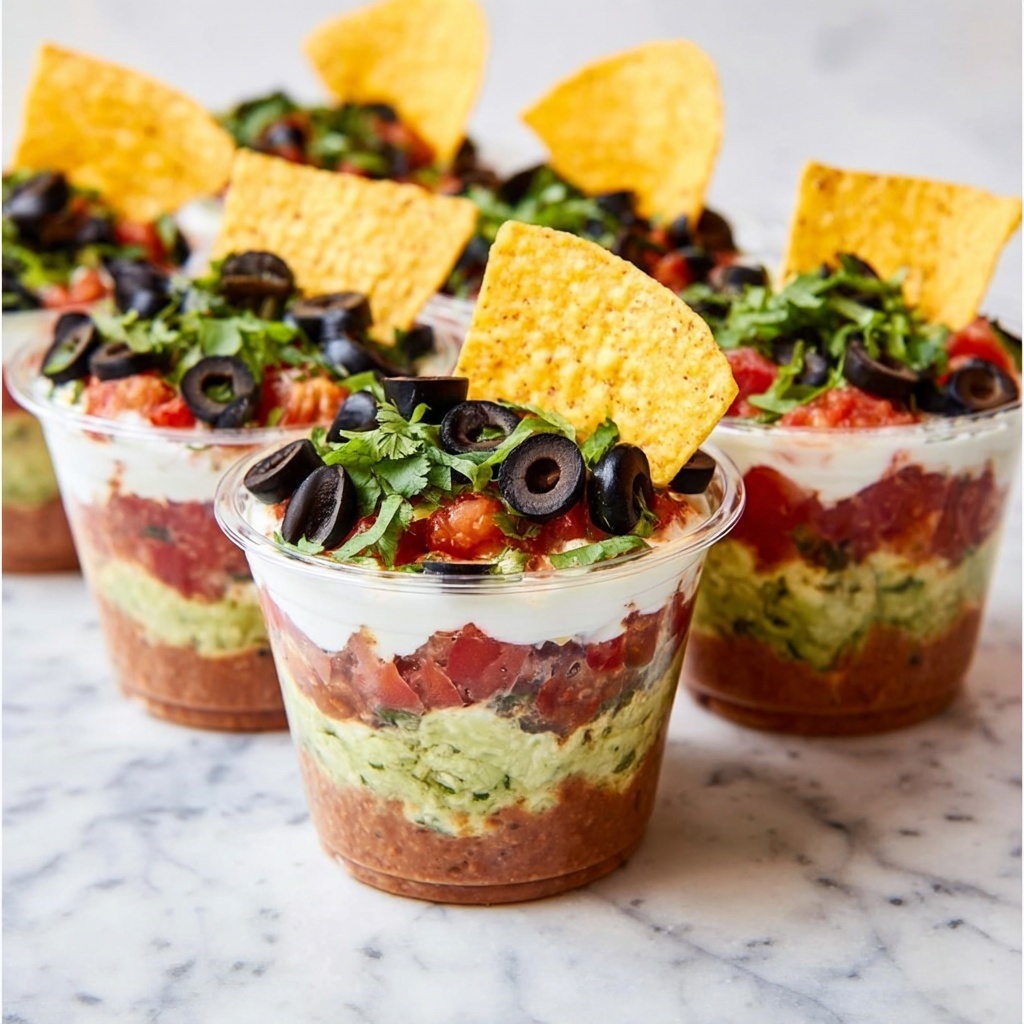 7 Layer Dip Cups Recipe - Recipe Image