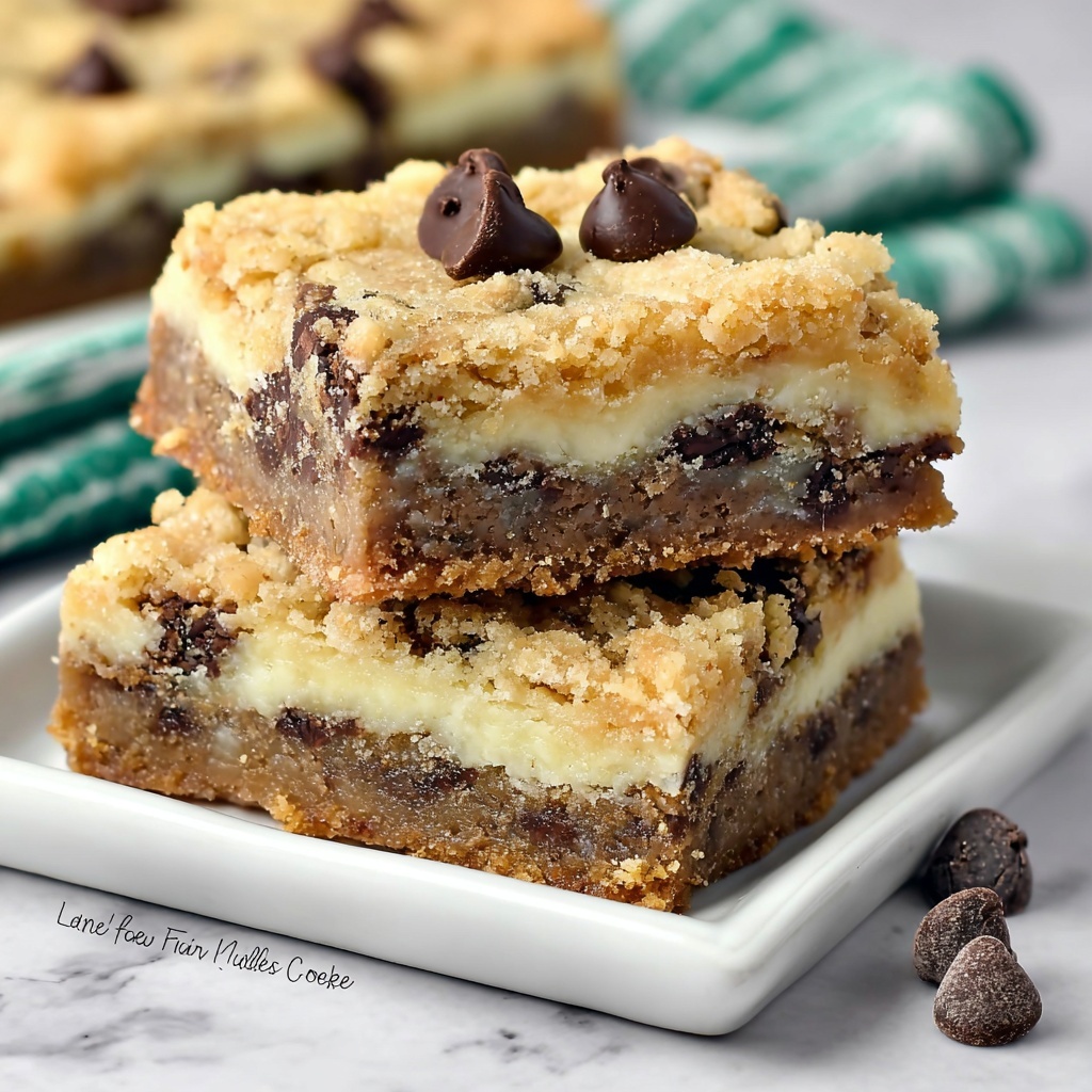 Chocolate Chip Cheesecake Bars Recipe - Recipe Image
