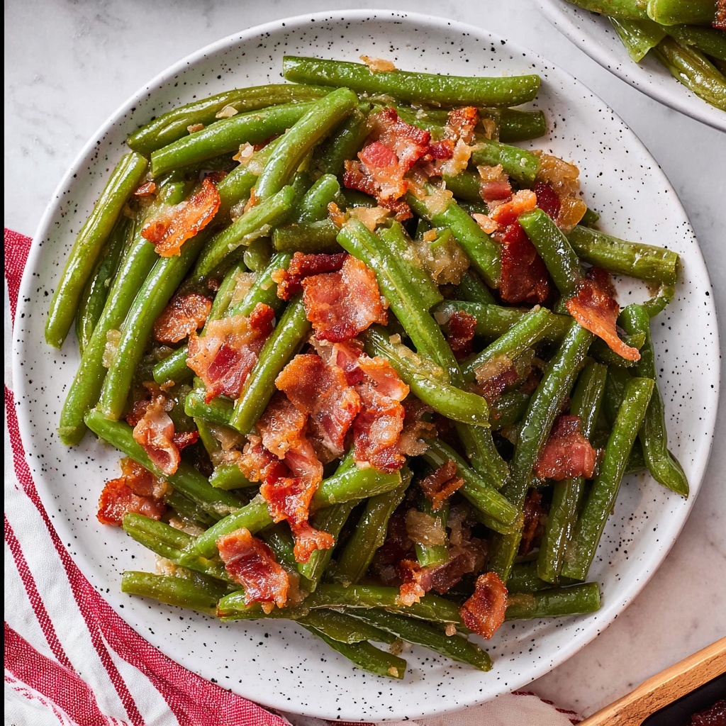 Southern Green Beans with Bacon and Cajun Seasoning Recipe - Recipe Image