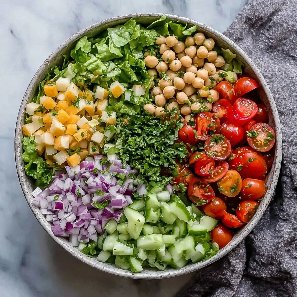 Bright & Fresh Mediterranean Chopped Salad for Easy Meal Prep Recipe - Recipe Image