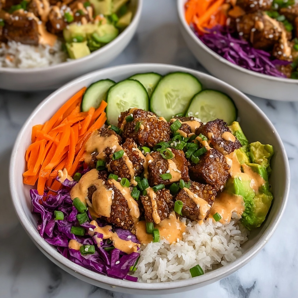 Irresistibly Easy Bang Bang Chicken Bowl with Fresh Veggies Recipe - Recipe Image