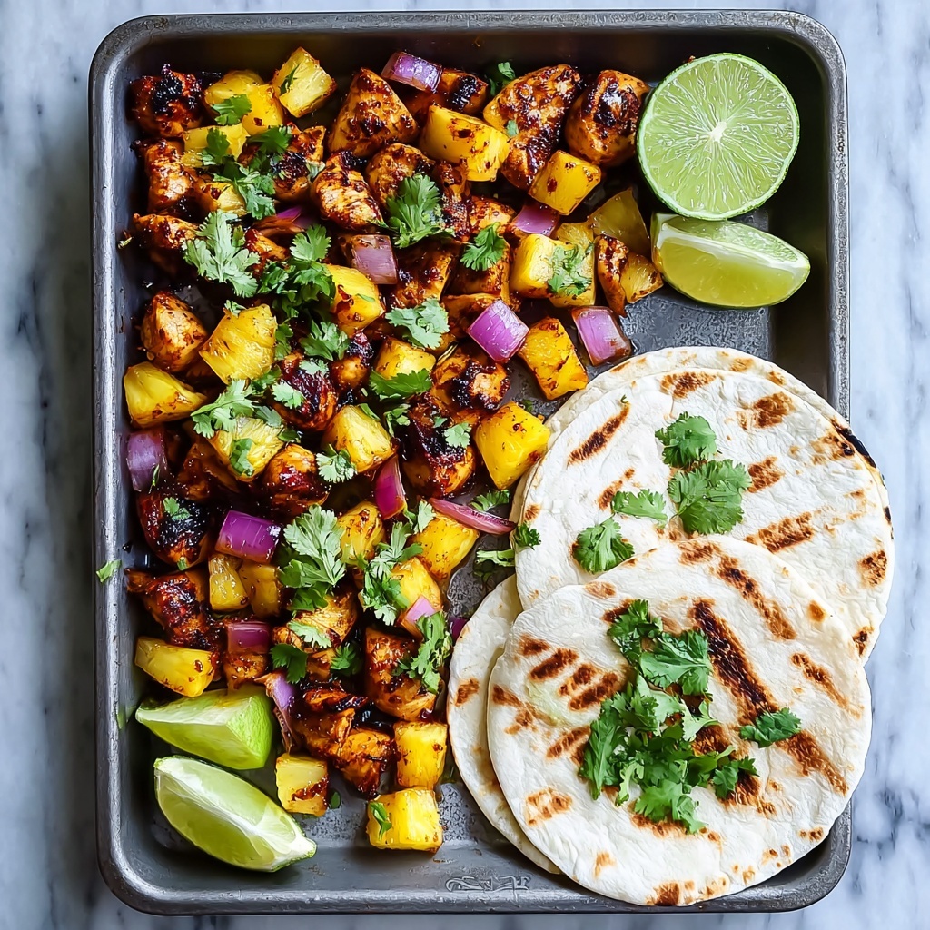 Easy One-Pan Chicken and Pineapple Tacos for Flavorful Weeknights Recipe - Recipe Image
