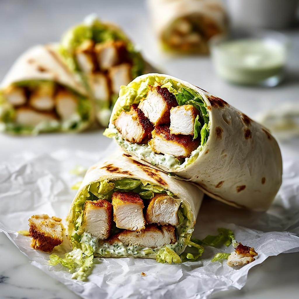 Irresistible Chicken Caesar Wraps Recipe - Recipe Image