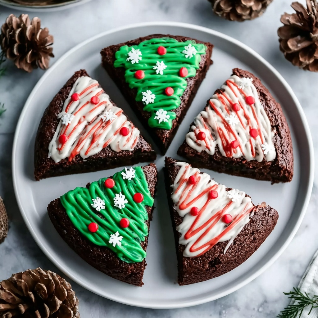 Irresistibly Festive Frosted Christmas Brownies Recipe - Recipe Image