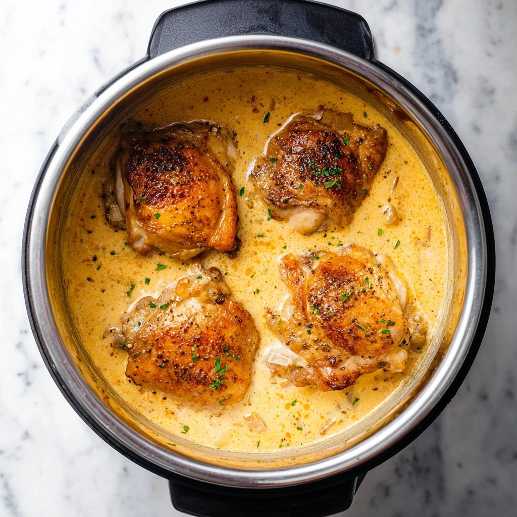 Instant Pot Chicken Thighs in Sun-Dried Tomato Sauce Recipe - Recipe Image