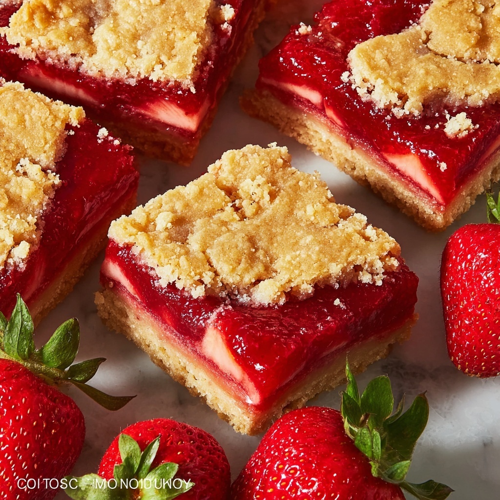 Strawberry Oatmeal Bars Recipe - Recipe Image