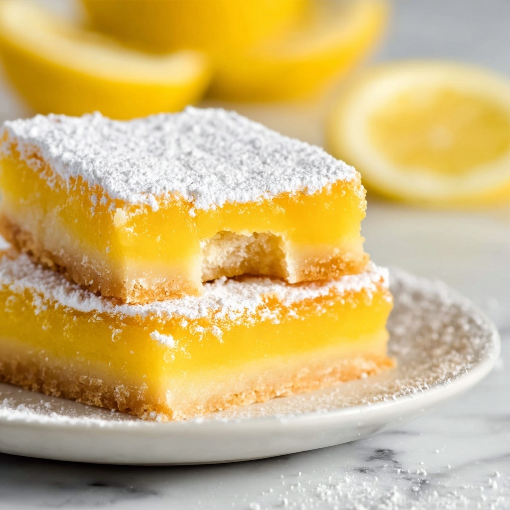 Easy Lemon Bars with Shortbread Crust Recipe - Recipe Image