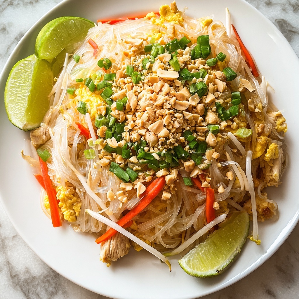Healthy Chicken Pad Thai Recipe - Recipe Image