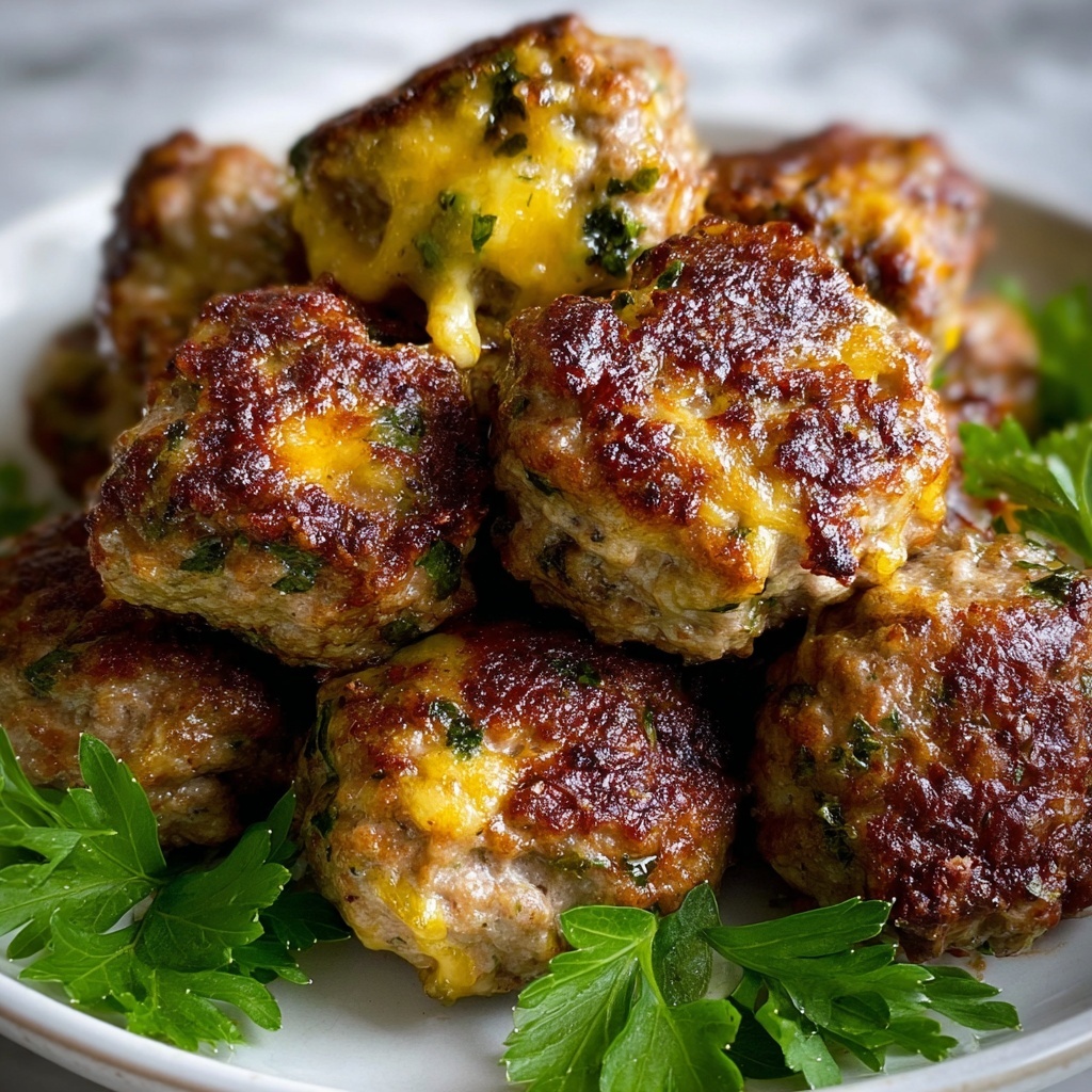 Cheesy Sausage Stuffing Balls Recipe - Recipe Image