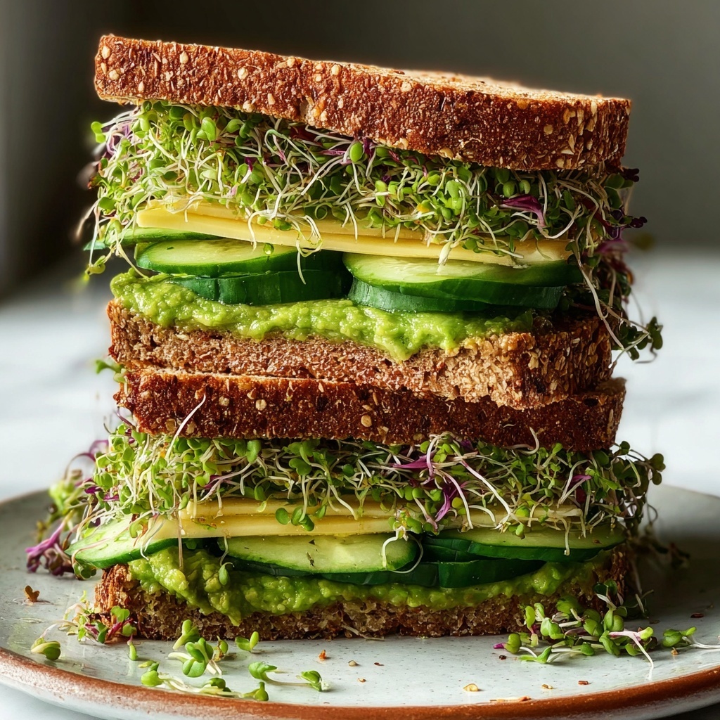 Green Goddess Sandwich with Avocado, Spinach, and Feta Recipe - Recipe Image