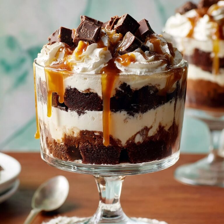 Brownie Trifle with Salted Caramel and Chocolate Whipped Cream Recipe