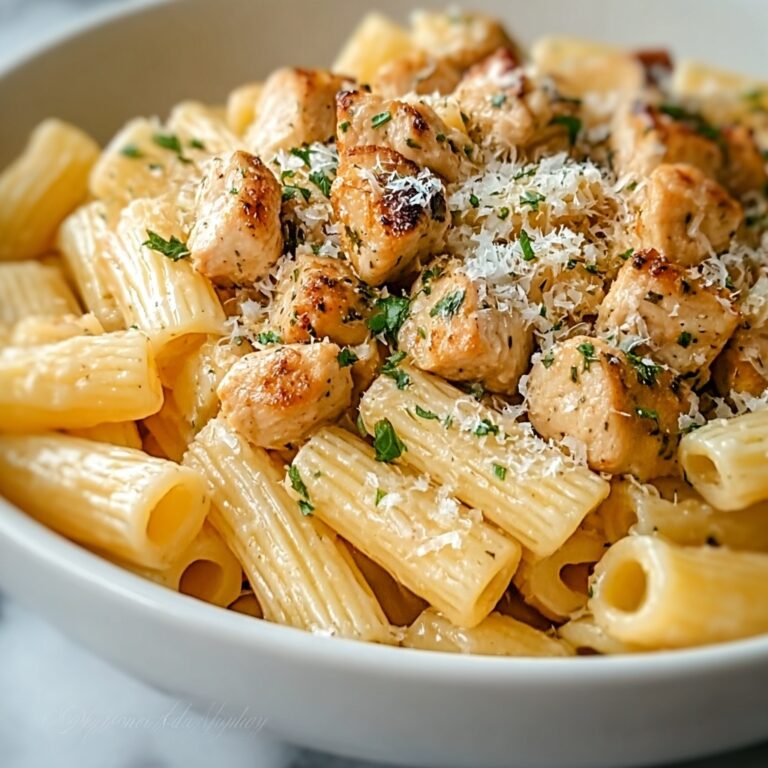 Indulgent Creamy Garlic Butter Chicken Rigatoni Recipe