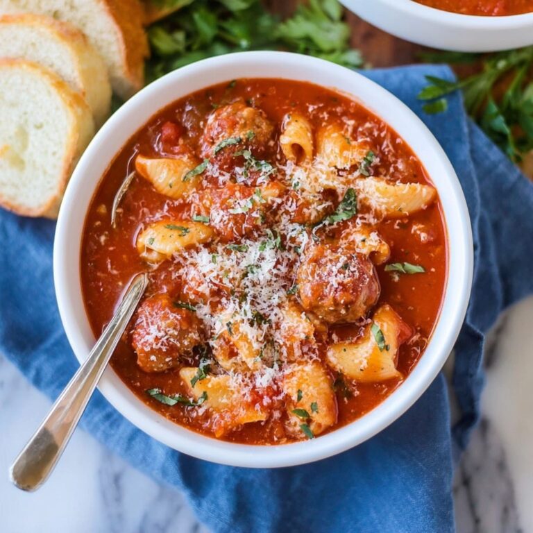 Chicken Parmesan Meatball Soup Recipe