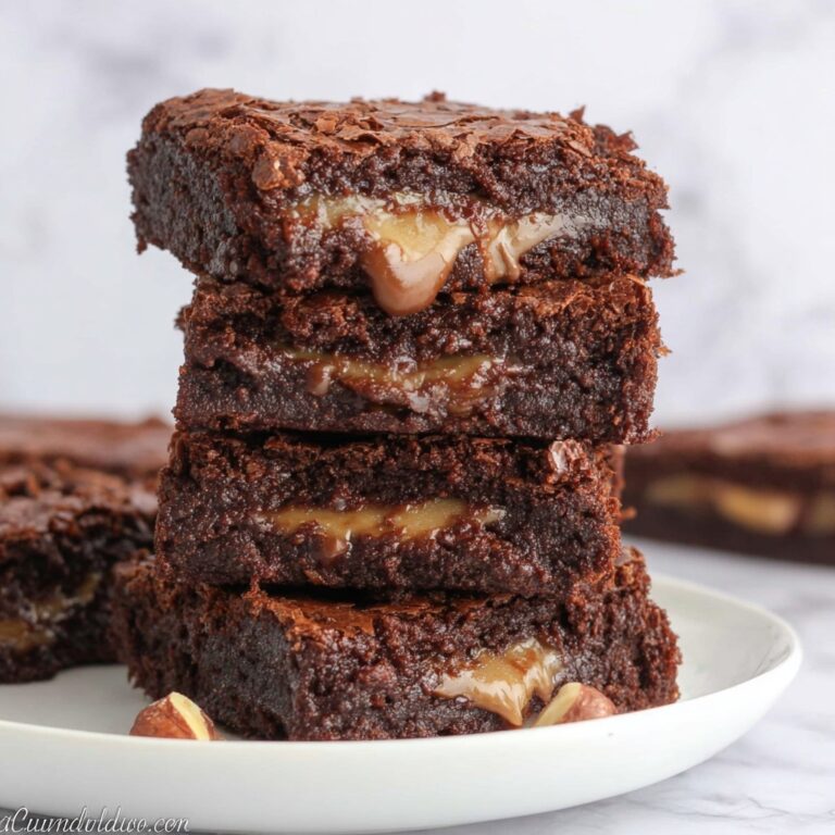 Nutella Stuffed Brownies Recipe