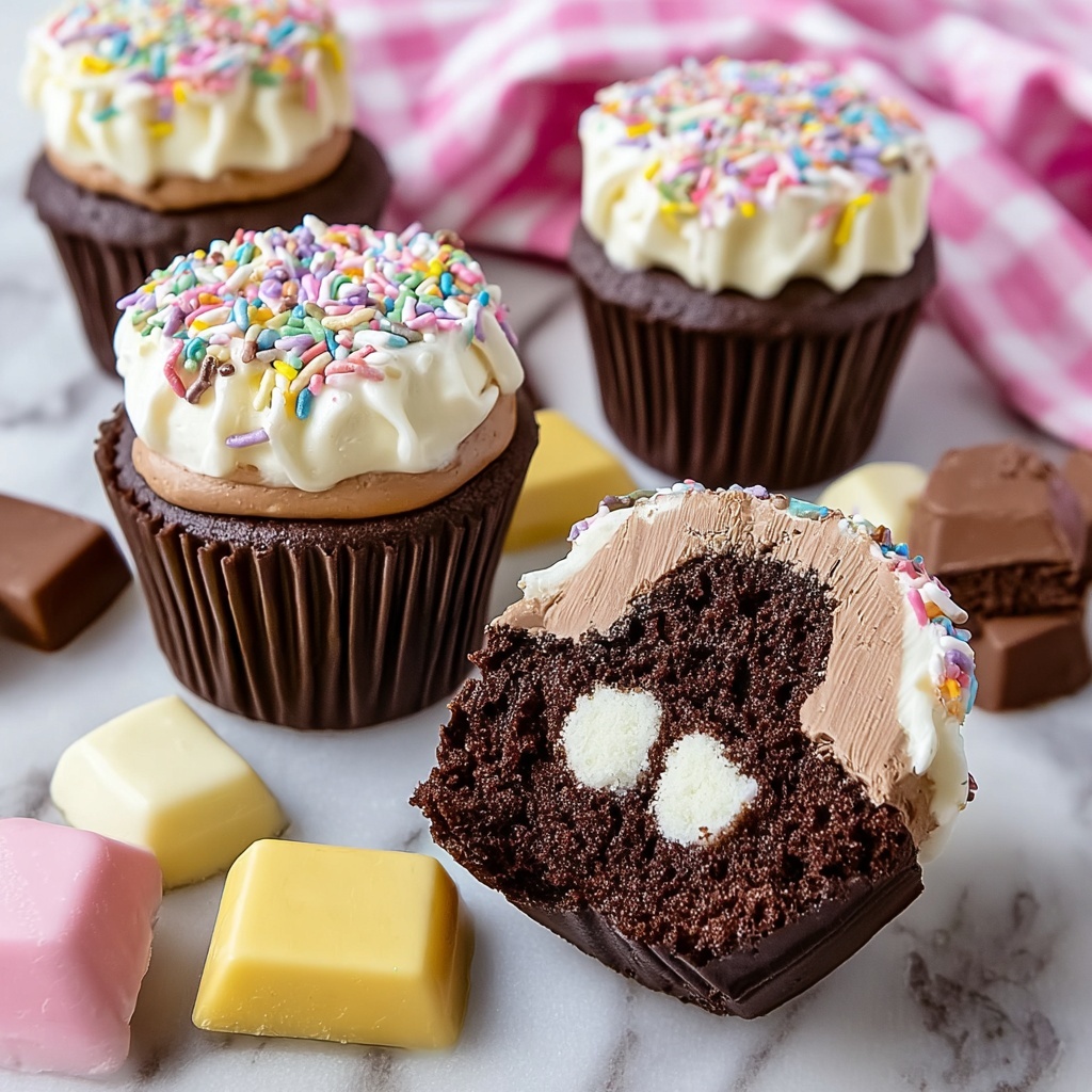 Ultimate Ice Cream Chocolate Cupcakes Recipe - Recipe Image