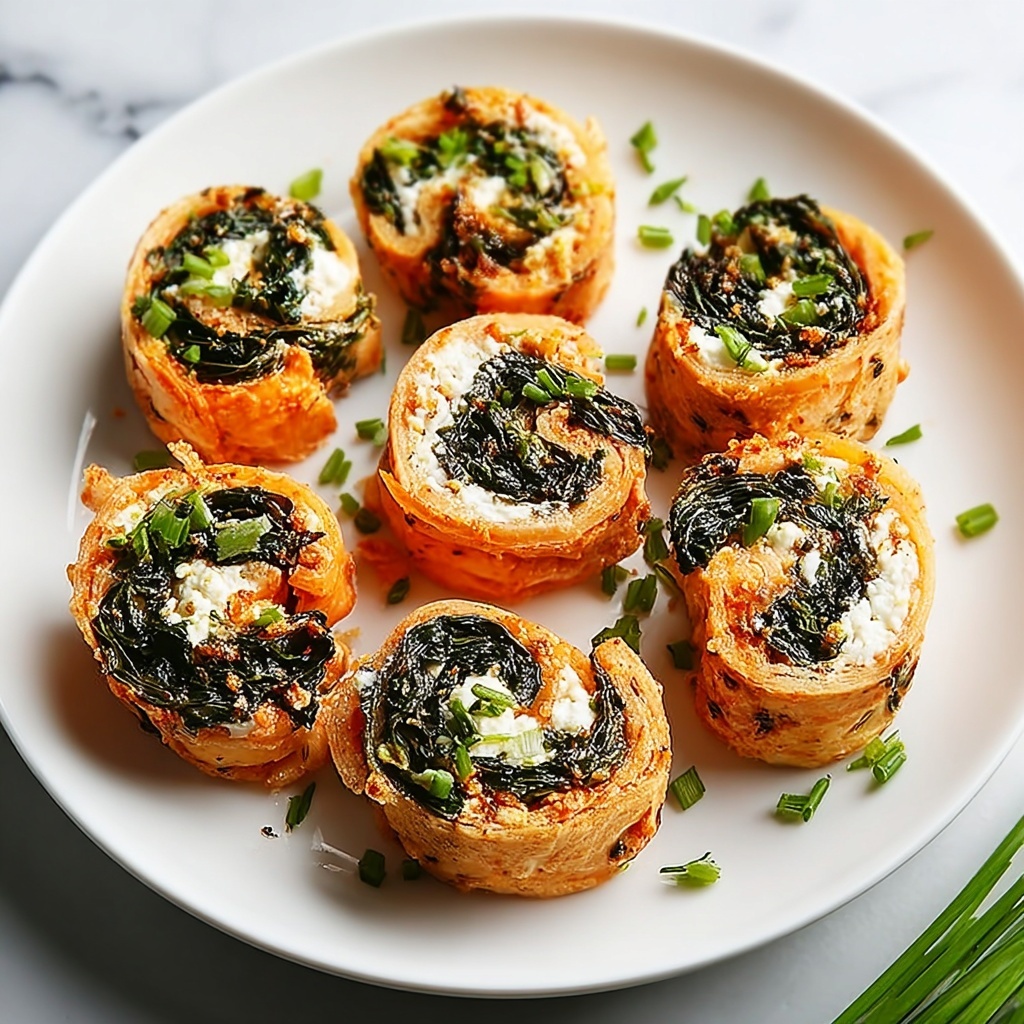 Spinach & Feta Stuffed Salmon Pinwheels Recipe - Recipe Image