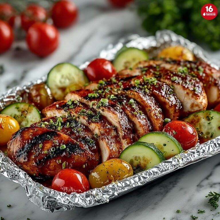 Easy BBQ Chicken & Veggie Foil Packs Recipe