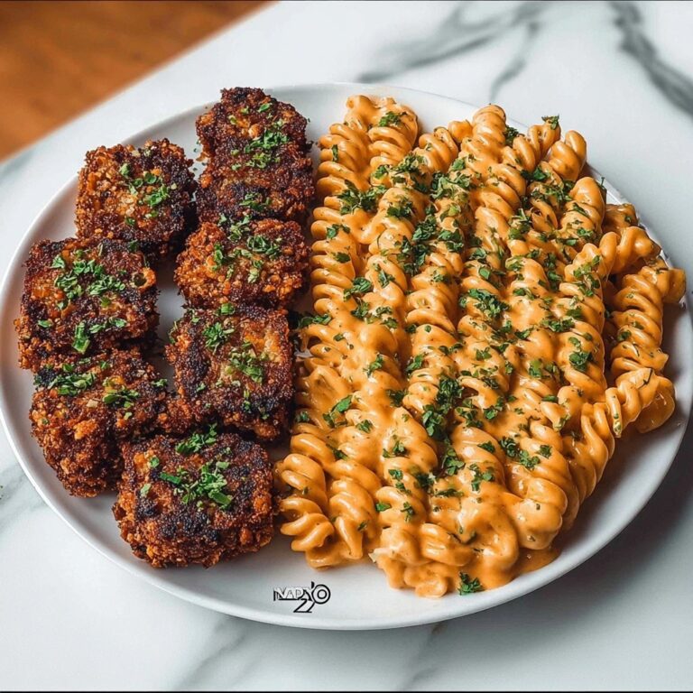Crispy Cajun Chicken Bites with Creamy Roasted Corn Alfredo and Roasted Corn Twists Recipe
