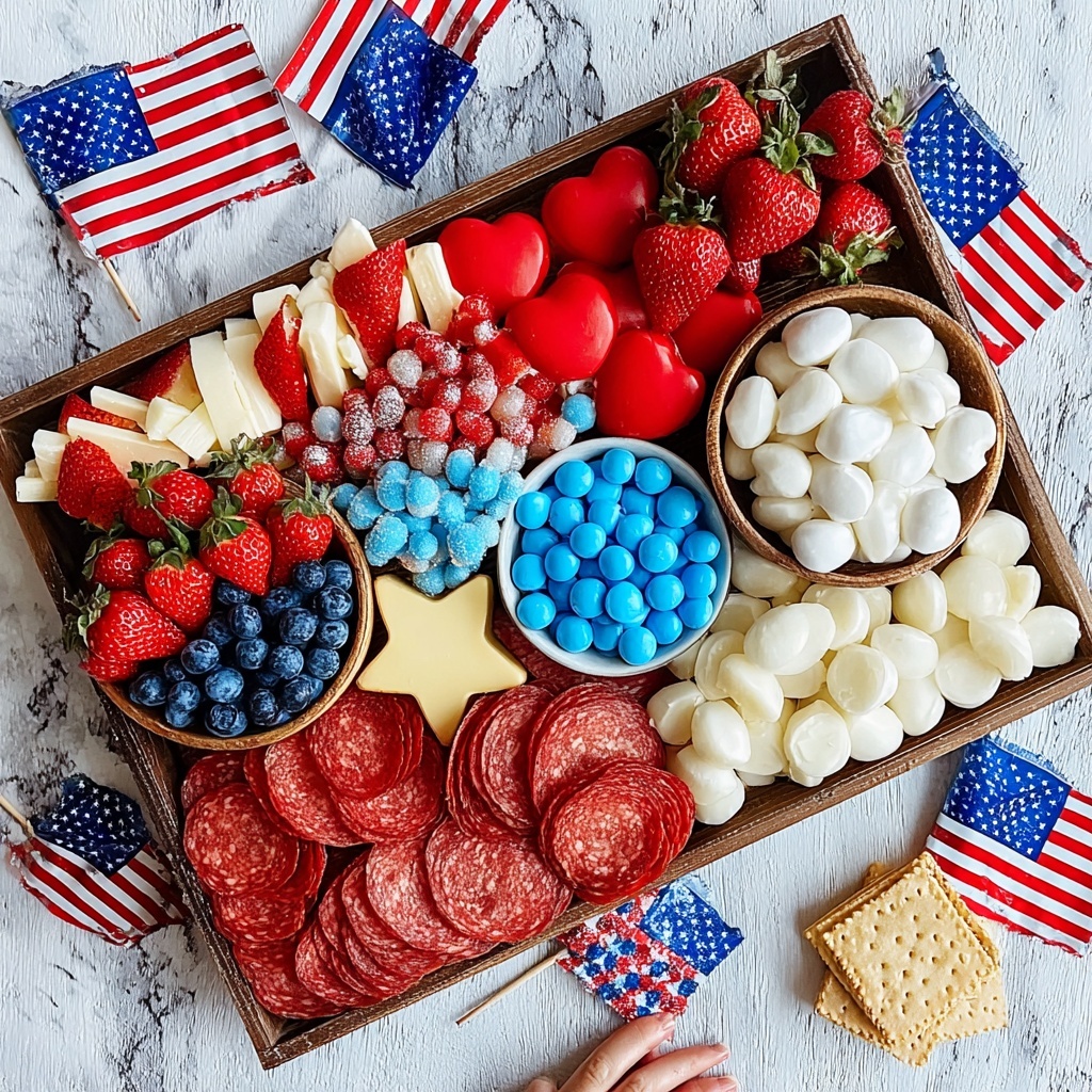 4th of July Charcuterie Board Recipe - Recipe Image