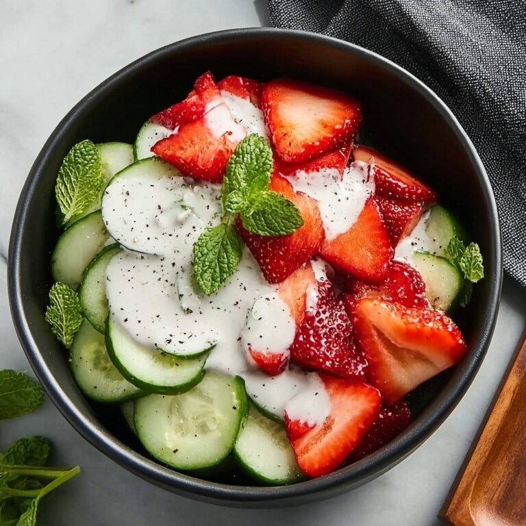 Cucumber Strawberry Salad with Balsamic Vinaigrette Recipe