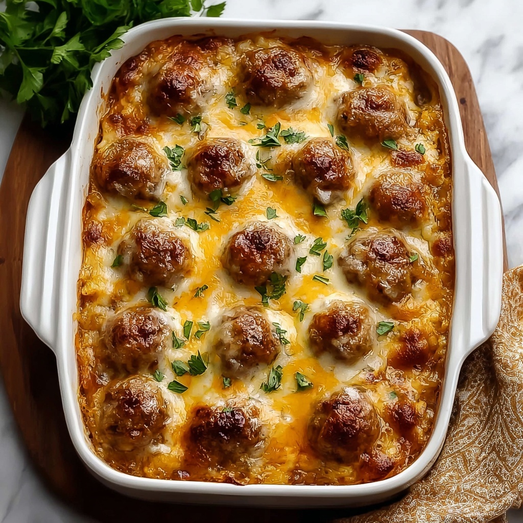 Dump-and-Bake Meatball Casserole Recipe - Recipe Image