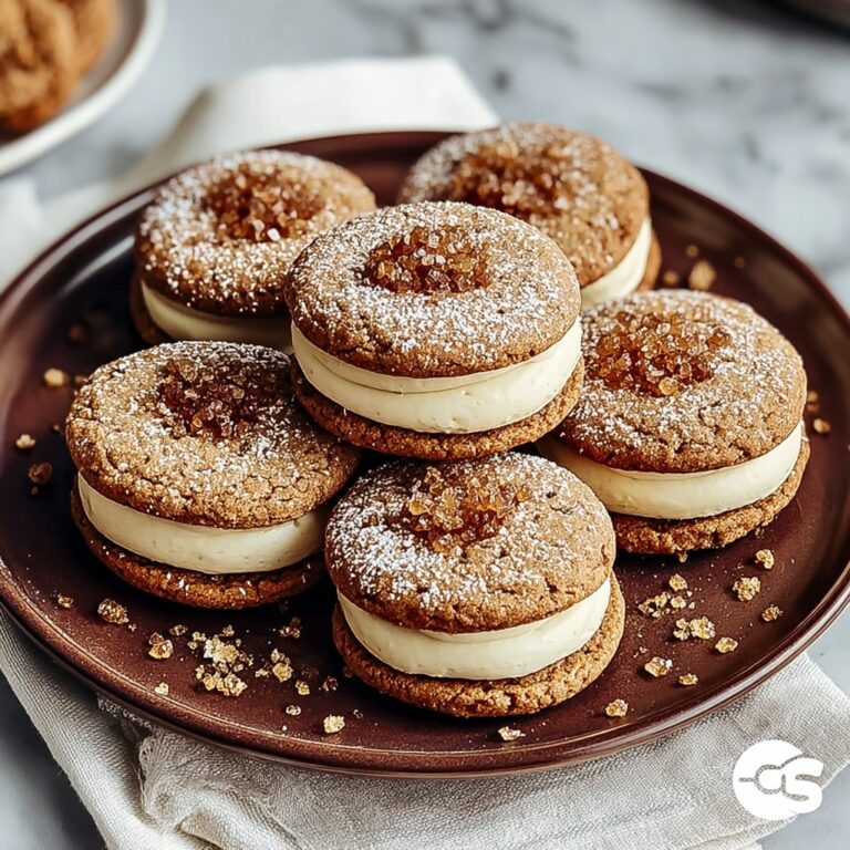 Apple Butter Sandwich Cookies with Candied Turkey Bacon Dust Recipe