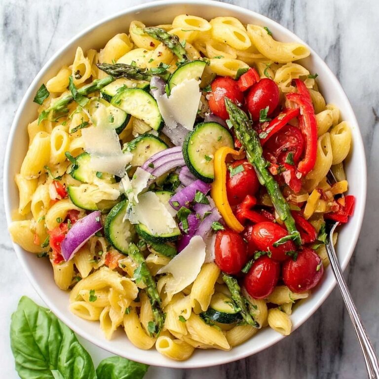 Pasta Primavera with Lemon Garlic Butter Recipe