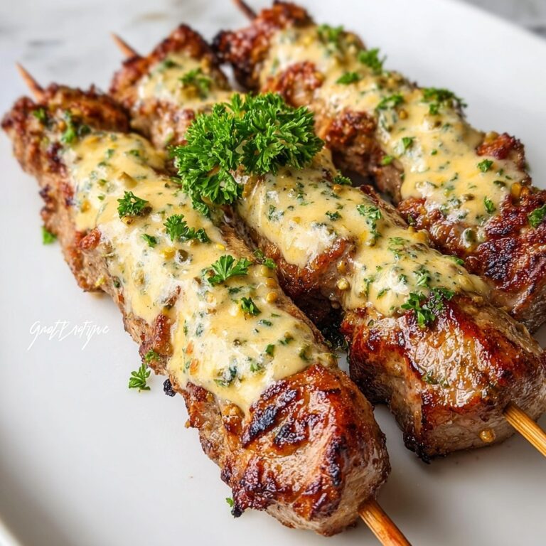 Ranch Garlic Parmesan Chicken Skewers Recipe