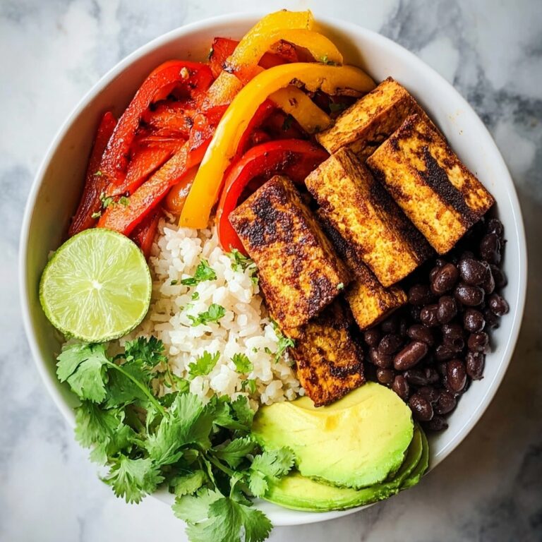 Spicy Baked Tofu Burrito Bowl Recipe