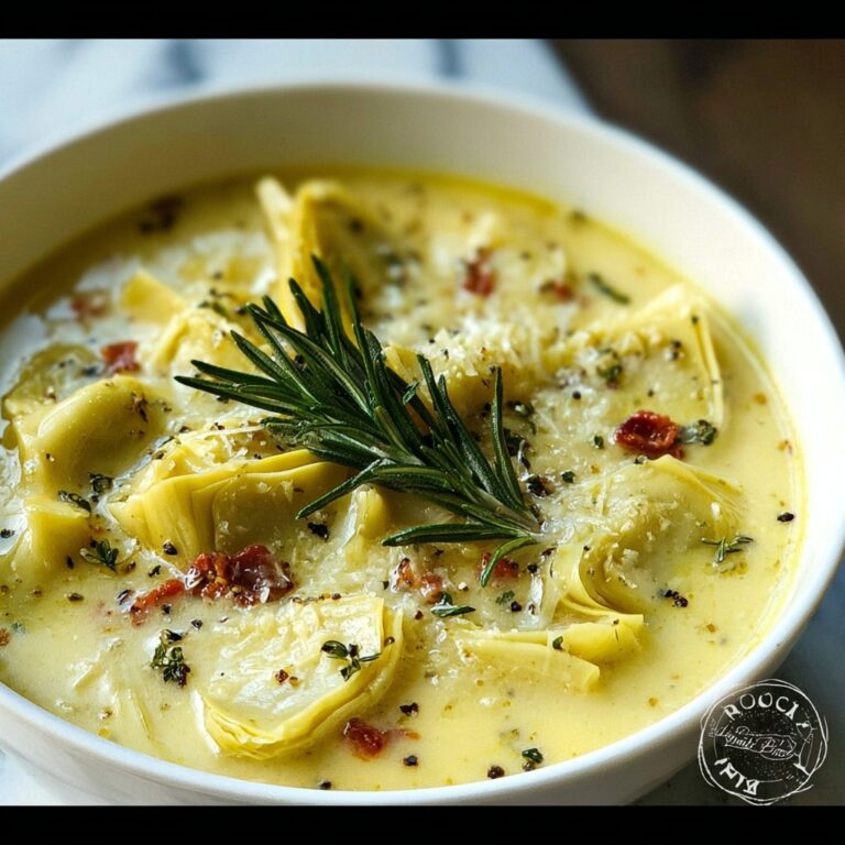 Zesty Tuscan Artichoke Soup Recipe