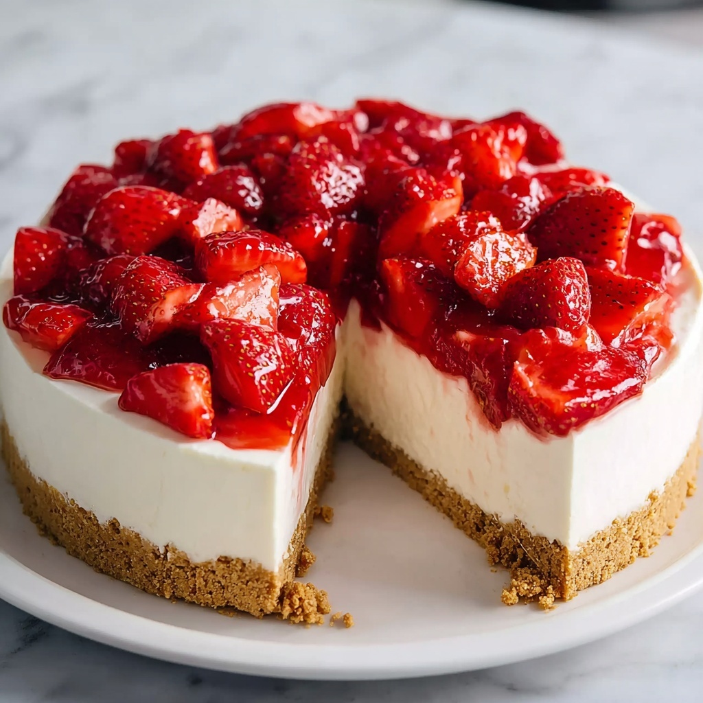 Easy No Bake Cheesecake Recipe - Recipe Image